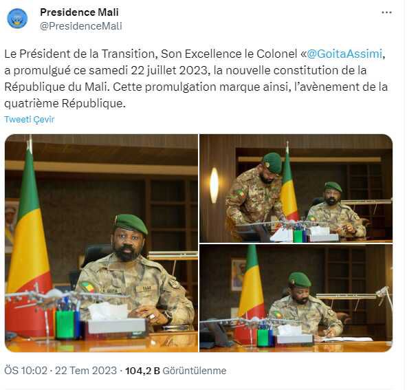 Fransız askerlerini ülkesinden kovan Mali yeni anayasasına kavuştu! Masadaki Bayraktar mesajı dikkat çekti