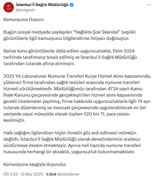 Sağlıkta büyük skandal! Kanları yemek kuryeleri taşıdı, bazı örnekler kayboldu