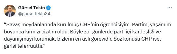 İstanbul'a kayyum olarak atanan Gürsel Tekin'in son paylaşımı yorum bombardımanına tutuldu
