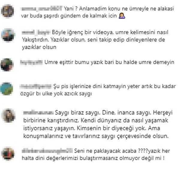 Bikiniyle dans ettiği videoyu 'Benden sonra umre' notuyla paylaşan Tuğba Ekinci'ye tepki yağıyor