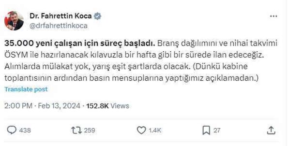 Sağlık Bakanlığı 35 bin personel alımı ne zaman? Kaç kişi atanacak, mülakat olacak mı?