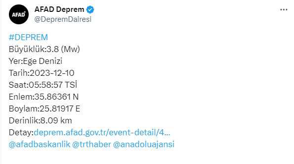 Az önce deprem mi oldu? En son nerede, ne zaman deprem oldu?