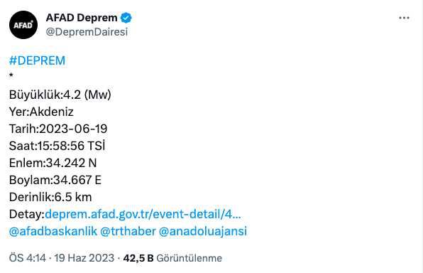 Bugün deprem oldu mu? SON DAKİKA! Az önce deprem nerede oldu? Az önce deprem mi oldu?