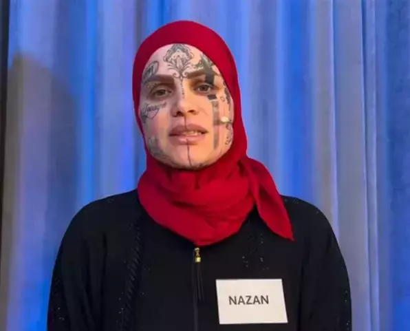 Herkes yüzü dövmeli kadını konuşuyor! İddiaların odağındaki gençten yanıt geldi