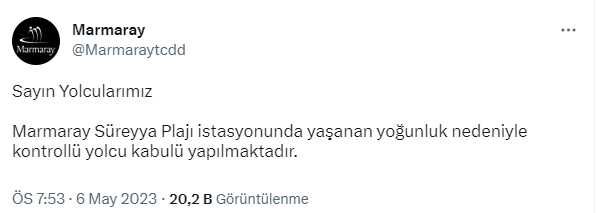 Millet İttifakı'nın İstanbul mitingi sonrası 'Marmaray kapatıldı' iddiası