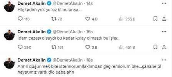 Türkiye Narin'i ararken Demet Akalın'ın yaptığı idam çıkışı herkesi ikiye böldü