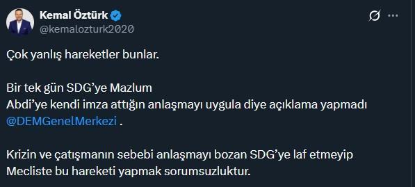 DEM Parti'nin TBMM'deki Halep protestosuna gazeteci Kemal Öztürk'ten tepki