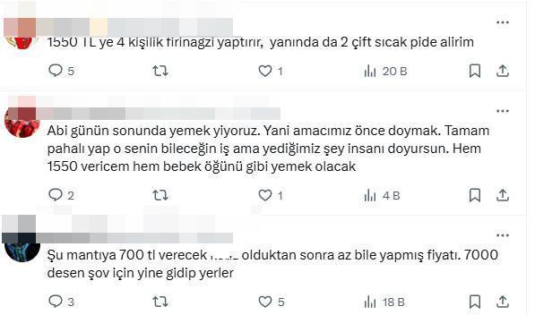 Mehmet Yalçınkaya'nın restoranında fiyatlar ortaya çıktı, sosyal medya karıştı