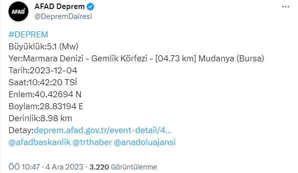 İzmit deprem mi oldu? SON DAKİKA! Kocaeli kaç şiddetinde deprem oldu?