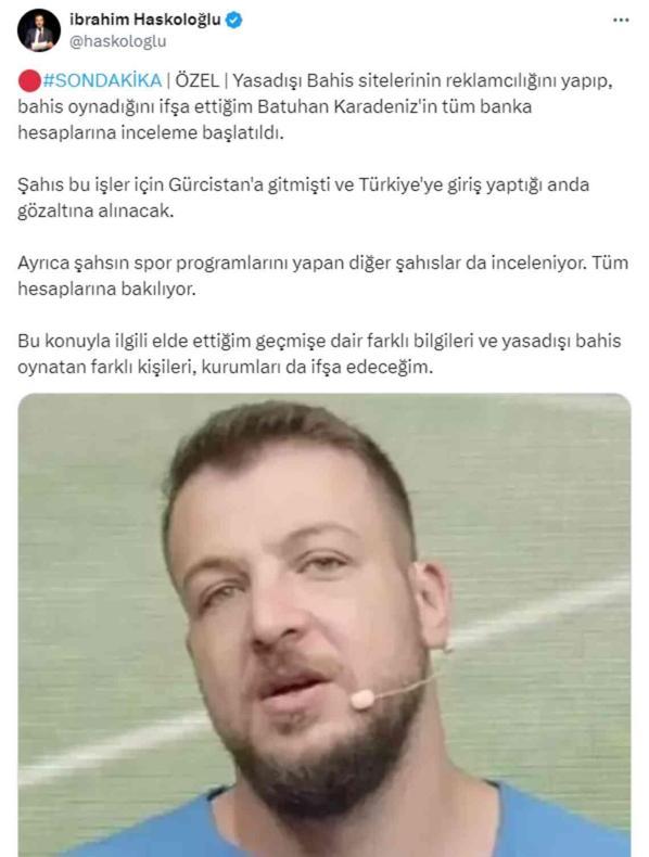 Bomba iddia! Batuhan Karadeniz, Türkiye'ye adım atar atmaz tutuklanacak