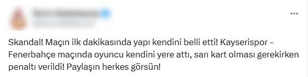 Fenerbahçe'nin kazandığı penaltı olay oldu