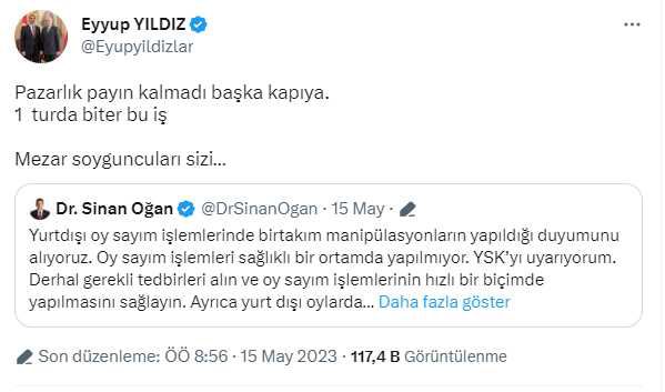 MHP'den seçimin kilit ismi Sinan Oğan'a tepki: Onun bunun mahallemize gece kondu yapmasına müsaade etmeyiz