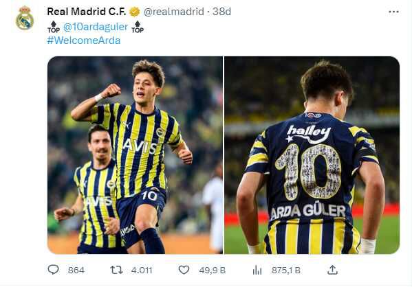Real Madrid sanki günlerdir bu anı bekliyormuş! Arda Güler paylaşımlarının arkası gelmiyor