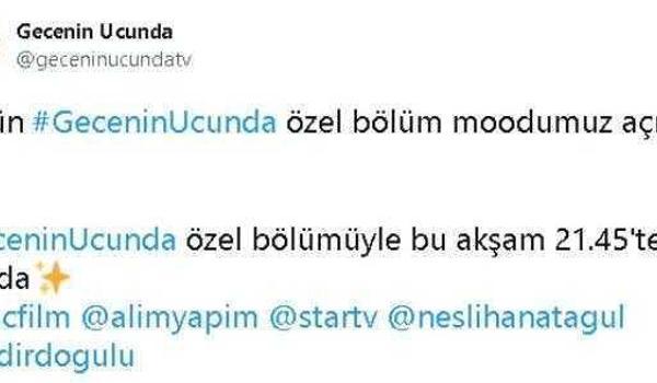 Gecenin Ucunda bu akşam var mı, yok mu, neden yok? 3 Ocak 2023 Gecenin Ucunda yeni bölümü neden yok? 3 Ocak Salı Star TV yayın akışı!