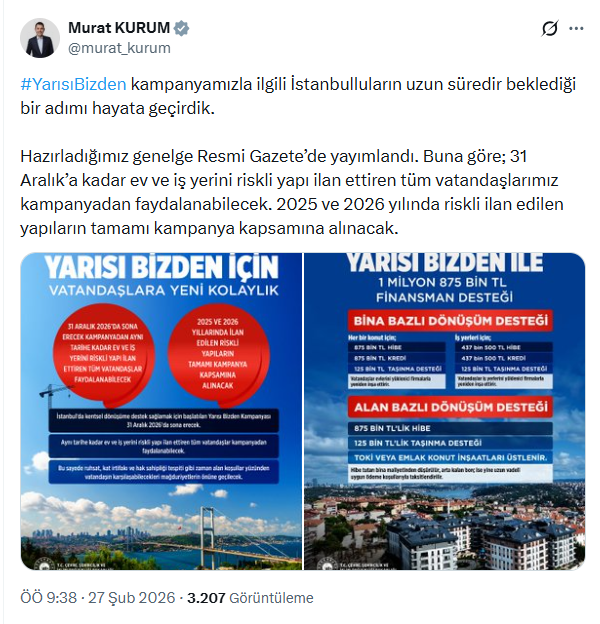 Yarısı bizden kampanyasında yeni kolaylık: Tüm vatandaşlar yararlanabilecek