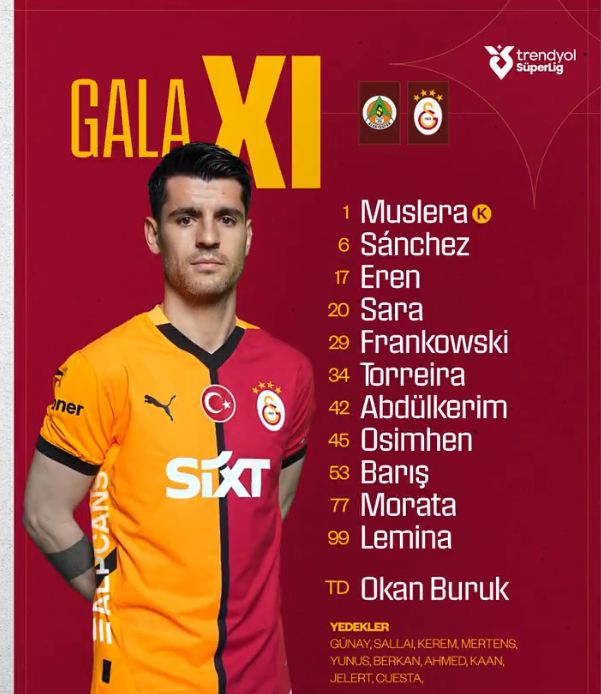 Alanyaspor Galatasaray CANLI nereden izlenir? Alanyaspor Galatasaray maçı nasıl izlenir?