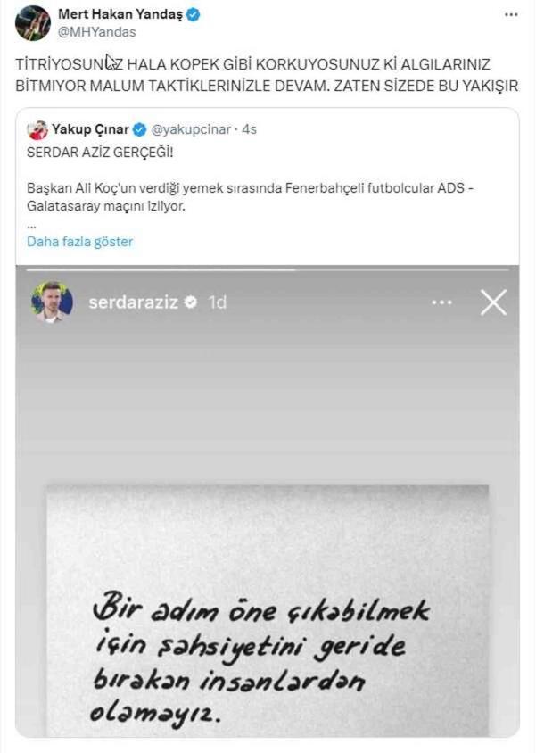 Mert Hakan Yandaş'dan gazeteciye olay cevap: Köpek gibi korkuyorsunuz!