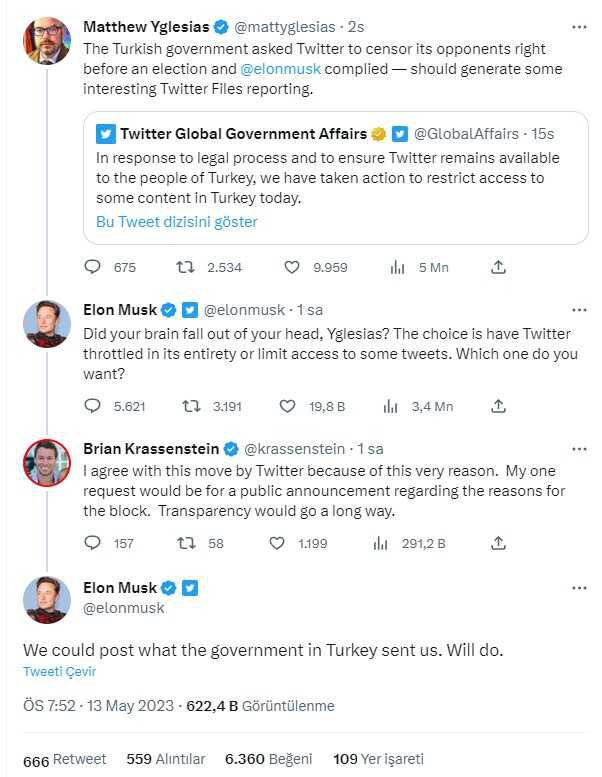 Seçimler öncesi Twitter'dan erişim engeli kararı! Musk topu Türk hükümetine attı