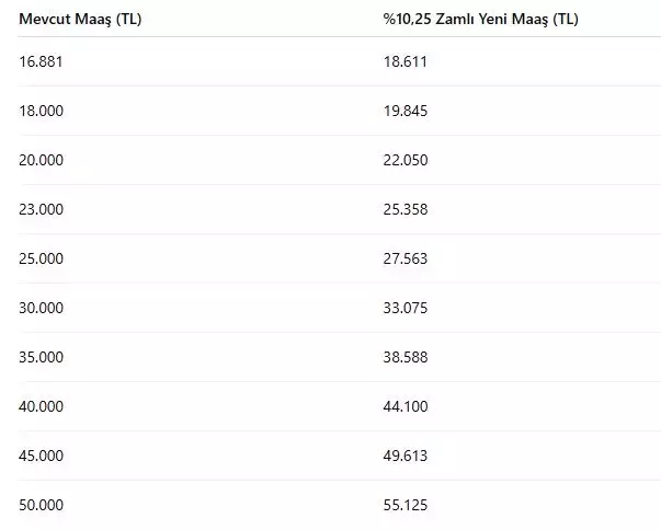 Kim ne kadar alacak? İşte kuruşu kuruşuna memur ve emeklinin yeni maaşı