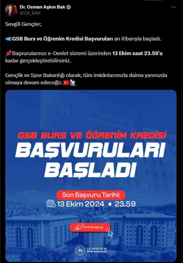 KYK BURS/ KREDİ BAŞVURUSU: KYK burs/kredi başvuruları başladı! KYK burs/kredi nasıl başvurulur? Başvuru ekranı