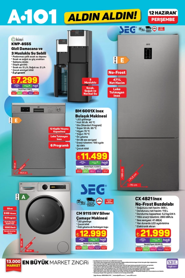 A101 12 HAZİRAN 2025 AKTÜEL KATALOG! Bugün A101'de neler var? Spor ekipmanları, Elektrikli Bisiklet, Moped...