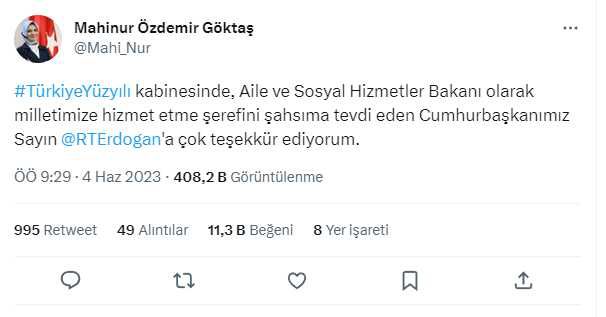 Demet Akalın'dan Yeni Bakan Mahinur Özdemir Göktaş'a dikkat çeken yorum: Sizi yakından takip edeceğiz