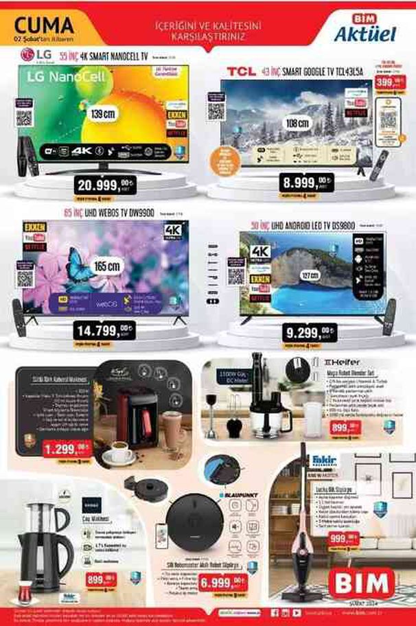 BİM AKTÜEL KATALOĞU 30 OCAK-2 ŞUBAT YAYINLANDI | BİM bu hafta katalog ürünleri neler? BİM'e gelecek ürünler ve BİM fiyat listesi!