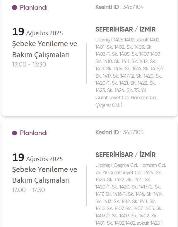 İzmir GEDİZ elektrik kesintisi! 19 Ağustos İzmir'de elektrik kesintisi ne zaman bitecek, elektrikler ne zaman gelecek?