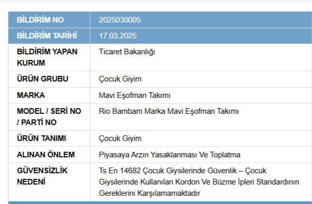Çocuklarına alanlar hemen kaldırsın! Bakanlık toplatma kararı aldı