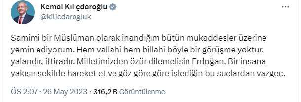 Kılıçdaroğlu'ndan Cumhurbaşkanı Erdoğan'a kaset tepkisi: Elinde var da yayınlamıyorsan sen büyük yalancısın