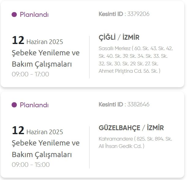 İzmir GEDİZ elektrik kesintisi! 12 Haziran İzmir'de elektrik kesintisi ne zaman bitecek, elektrikler ne zaman gelecek?
