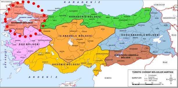 Marmara Bölgesi illeri isimleri: Marmara Bölgesi'nde bulunan şehirler hangileridir? Marmara Bölgesi haritası! Marmara'da bulunan iller nelerdir?
