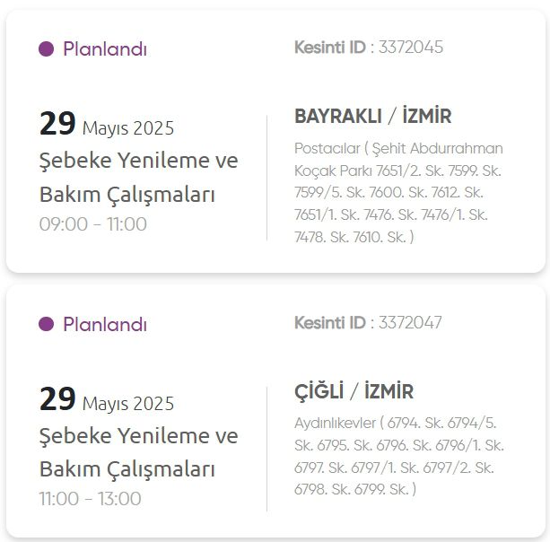 İzmir GEDİZ elektrik kesintisi! 29 Mayıs İzmir'de elektrik kesintisi ne zaman bitecek, elektrikler ne zaman gelecek?