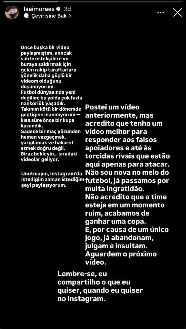 Tepkilere dayanamadı! Yıldız futbolcunun eşinden Fenerbahçe taraftarlarına yanıt