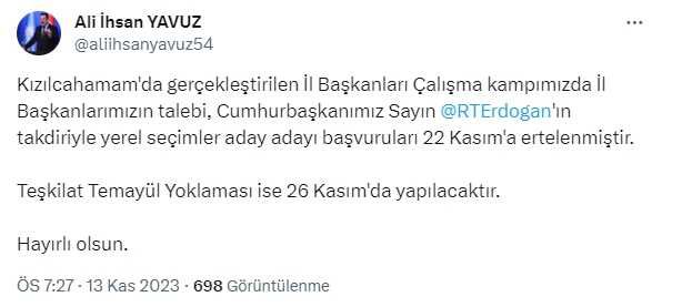 AK Parti belediye başkan adayı nasıl olunur? AK Parti'de belediye başkan adayları nasıl belirlenecek?