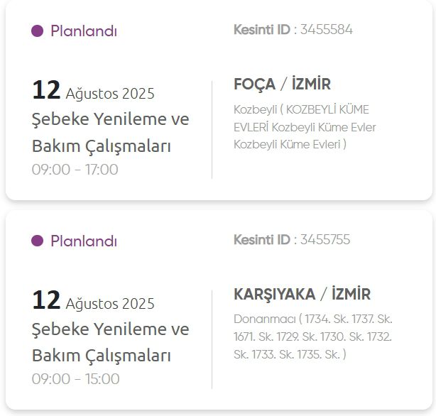 İzmir GEDİZ elektrik kesintisi! 12 Ağustos İzmir'de elektrik kesintisi ne zaman bitecek, elektrikler ne zaman gelecek?