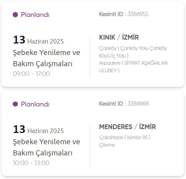 İzmir GEDİZ elektrik kesintisi! 13 Haziran İzmir'de elektrik kesintisi ne zaman bitecek, elektrikler ne zaman gelecek?