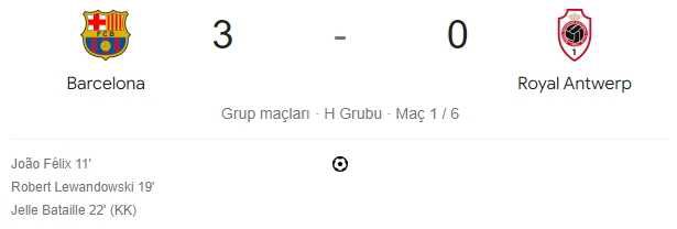 Barcelona Antwerp maçı kaç kaç, bitti mi? MAÇ SKORU! Barcelona Antwerp maçı kaç kaç, canlı maç skoru! Canlı maç anlatımı!