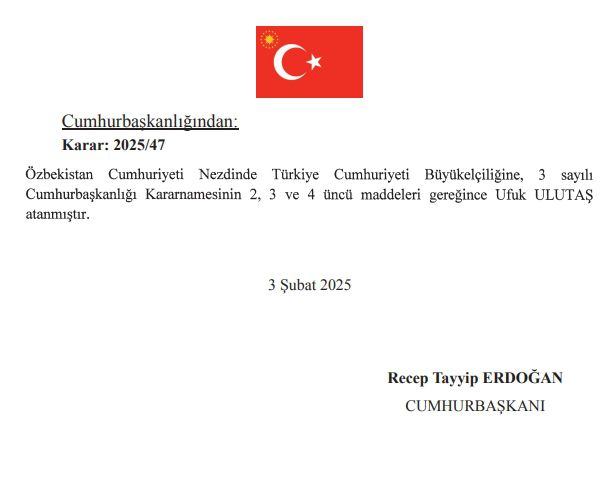 Yeni Özbekistan Büyükelçisi Ufuk Ulutaş kimdir? Ufuk Ulutaş hayatı ve biyografisi!