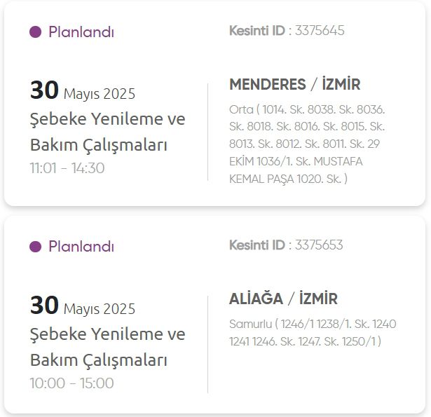 İzmir GEDİZ elektrik kesintisi! 30 Mayıs İzmir'de elektrik kesintisi ne zaman bitecek, elektrikler ne zaman gelecek?