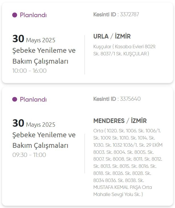 İzmir GEDİZ elektrik kesintisi! 30 Mayıs İzmir'de elektrik kesintisi ne zaman bitecek, elektrikler ne zaman gelecek?