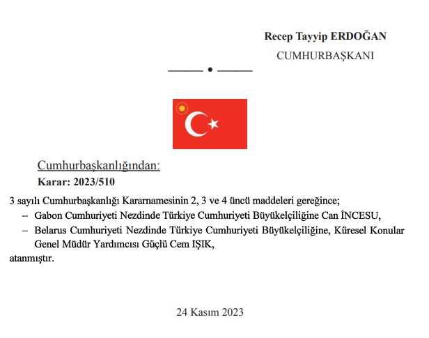 Yeni Belarus Büyükelçisi Güçlü Cem Işık kimdir? Güçlü Cem Işık hayatı ve biyografisi
