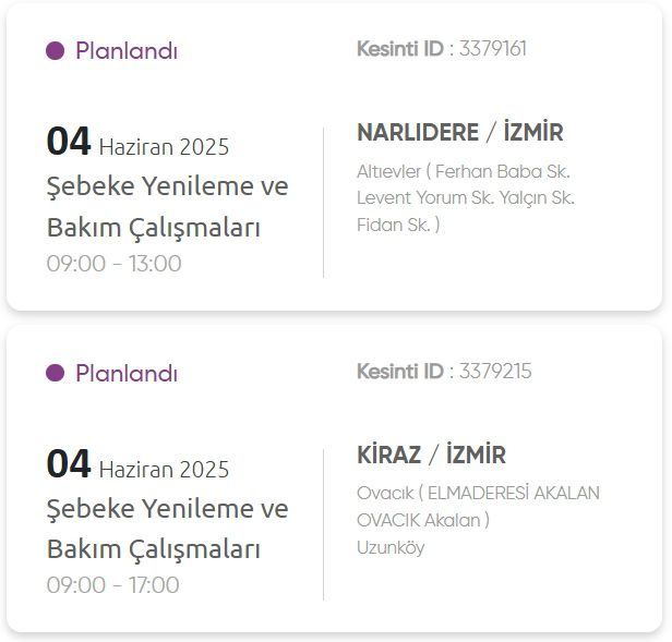 İzmir GEDİZ elektrik kesintisi! 4 Haziran İzmir'de elektrik kesintisi ne zaman bitecek, elektrikler ne zaman gelecek?