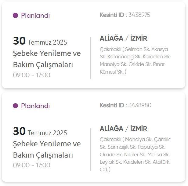 İzmir GEDİZ elektrik kesintisi! 30 Temmuz İzmir'de elektrik kesintisi ne zaman bitecek, elektrikler ne zaman gelecek?