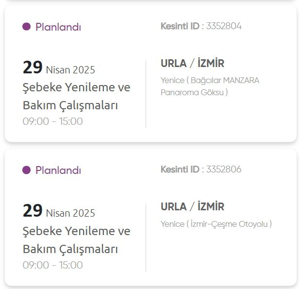 İzmir GEDİZ elektrik kesintisi! 29 Nisan İzmir'de elektrik kesintisi ne zaman bitecek, elektrikler ne zaman gelecek?