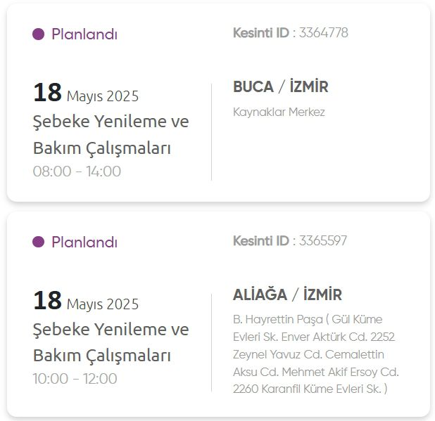 İzmir GEDİZ elektrik kesintisi! 17 Mayıs İzmir'de elektrik kesintisi ne zaman bitecek, elektrikler ne zaman gelecek?