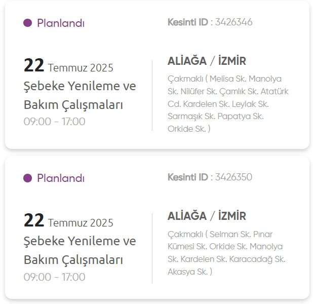 İzmir GEDİZ elektrik kesintisi! 22 Temmuz İzmir'de elektrik kesintisi ne zaman bitecek, elektrikler ne zaman gelecek?