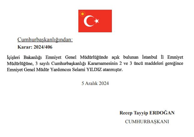 Yeni İstanbul İl Emniyet Müdürü Selami Yıldız AtandıYeni İstanbul İl Emniyet Müdürü kim oldu? İstanbul İl Emniyet Müdürü Selami Yıldız kimdir?