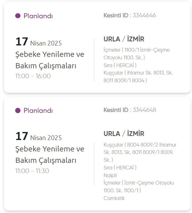 İzmir GEDİZ elektrik kesintisi! 17 Nisan İzmir'de elektrik kesintisi ne zaman bitecek, elektrikler ne zaman gelecek?