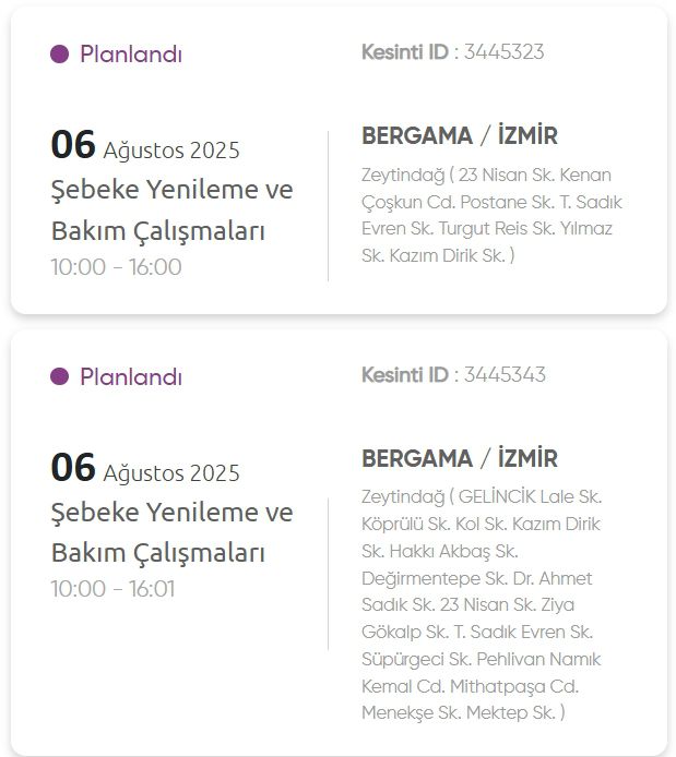 İzmir GEDİZ elektrik kesintisi! 6 Ağustos İzmir'de elektrik kesintisi ne zaman bitecek, elektrikler ne zaman gelecek?